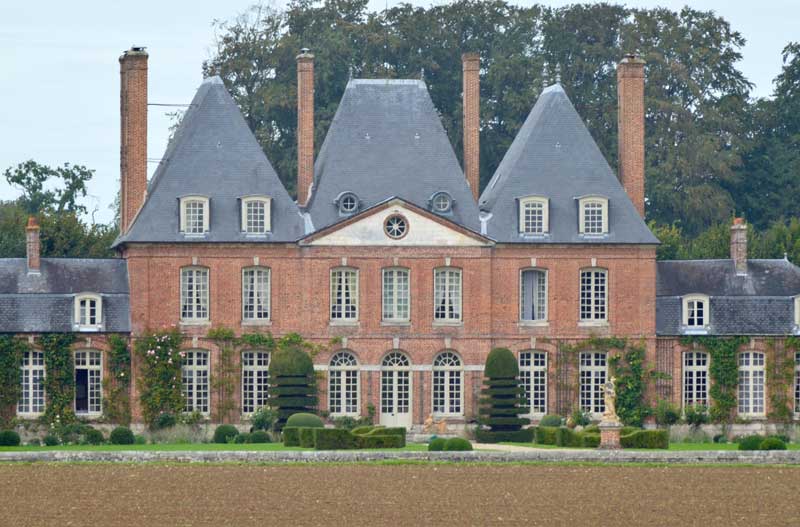 Château de mesnil Geoffroy Façade Est
