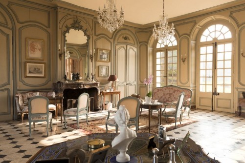 Le salon en lanterne du château